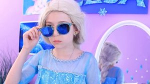 Как стать Эльзой! Детский макияж и Красивое платье Эльзы
