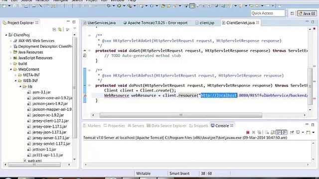 6 - Create Java client for RESTful web service смотреть онлайн