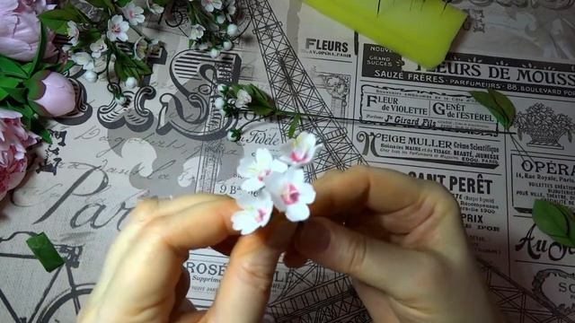 Сакура из фоамирана (часть 2) мастер класс смотреть онлайн