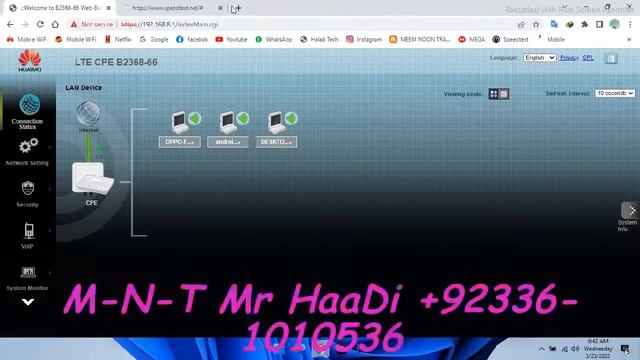 Huawei B2368-66 Unlock For All Networks & Speed Test смотреть онлайн