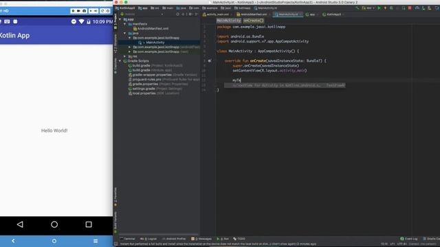 02 Kotlin Updating TextView Using Kotlin Code смотреть онлайн