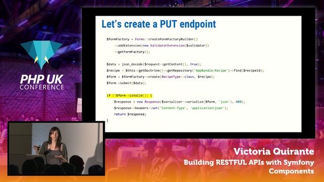 PHP UK Conference 2017 - Victoria Quirante - Building Restful APIs with Symfony Components смотреть онлайн
