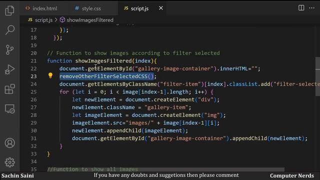 Filterable Image Gallery Project using HTML CSS and JavaScript only(In HINDI) | JavaScript projects смотреть онлайн