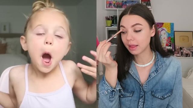 Маленькая Девочка Учит Меня Красится! Повторяю Макияж За Маленькой Девочкой смотреть онлайн