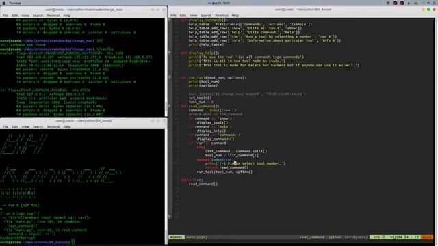 Making BH_konsol (black hat all in one hacking tool) #2 смотреть онлайн