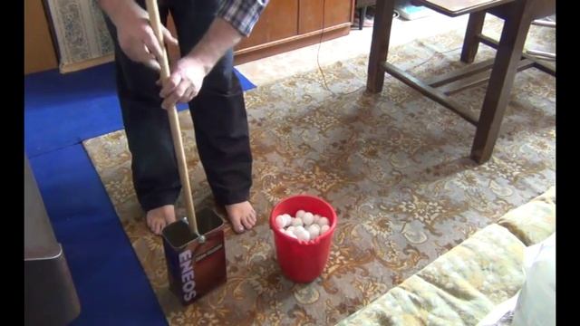 Самодельное устройство сбора шариков для настольного тенниса. Ping-pong ball pickup. смотреть онлайн