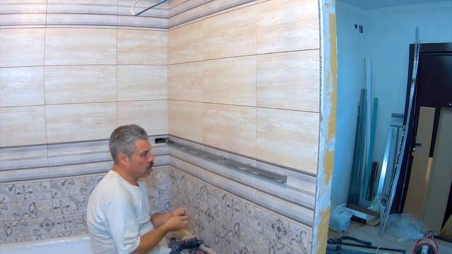 Как сделать полку в ванной с помощью кафеля и гипсокартона? смотреть онлайн