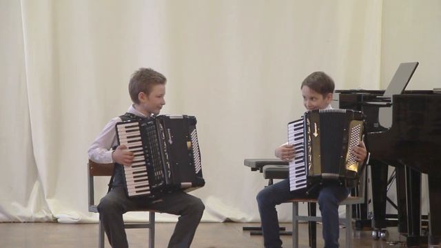 "Вечерняя песня", "Полька", исп. Салтыков Семён и Вершинин Кирилл смотреть онлайн