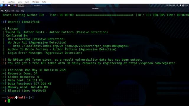 Perform Brute force on WordPress site. Enumerate WordPress Users. WordPress Vulnerability scan. смотреть онлайн