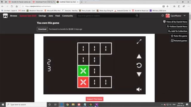 itch.io Bundle for Racial Justice and Equality Day 5 - Cardinal Chains смотреть онлайн