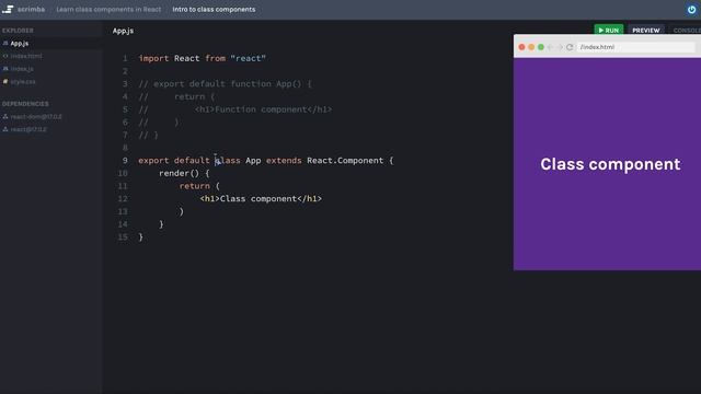 Pass props to Class Components | Class Components in React tutorial смотреть онлайн