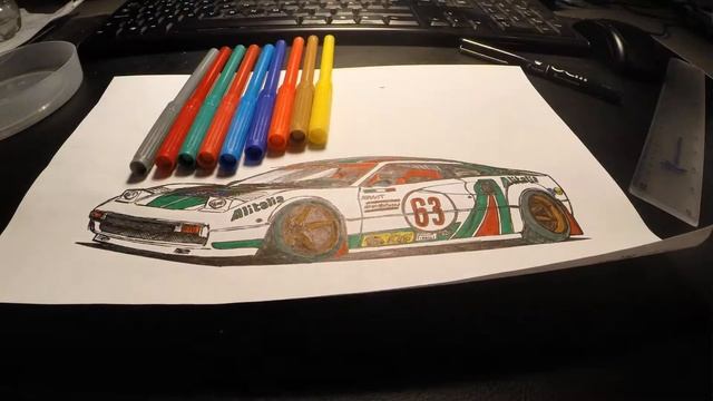Ferrari 308 GTB Group 4 | Speed Drawing смотреть онлайн