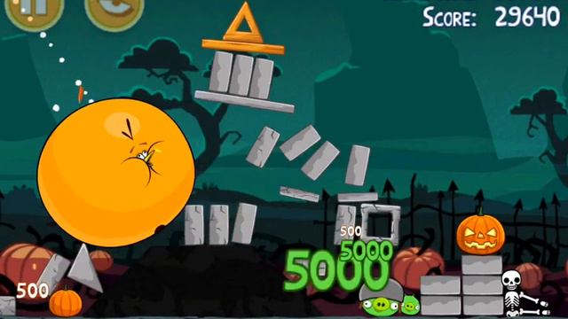 Angry Birds Seasons Ham'o'ween Level 1-5 - 3 Stars смотреть онлайн