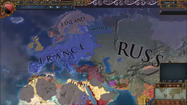 Europa Universalis 4 Timelapse : Always war mod 1444-1821