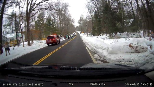 15 February 2019 Viofo A129 Duo Front Camera View of downed wires in Newton, NH смотреть онлайн
