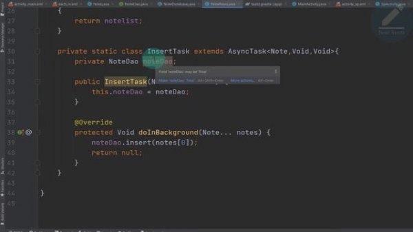TO DO List App in Android Studio -  MVVM Architecture in Android and ROOM Database
