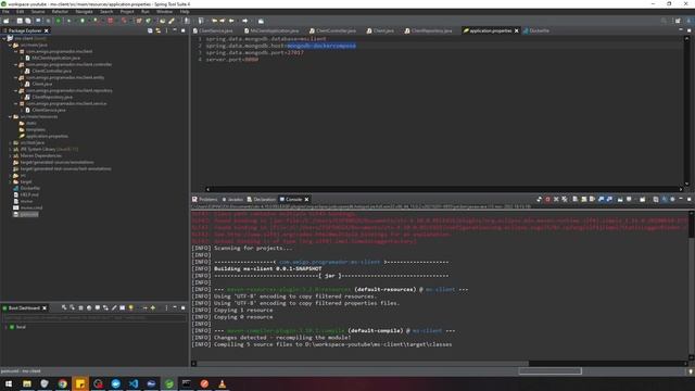 Microservicio. Spring Boot. Docker. MongoDB. [Mejorando ms-client] смотреть онлайн