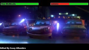 Cars 2 (2011) Oil Rig Chase with healthbars