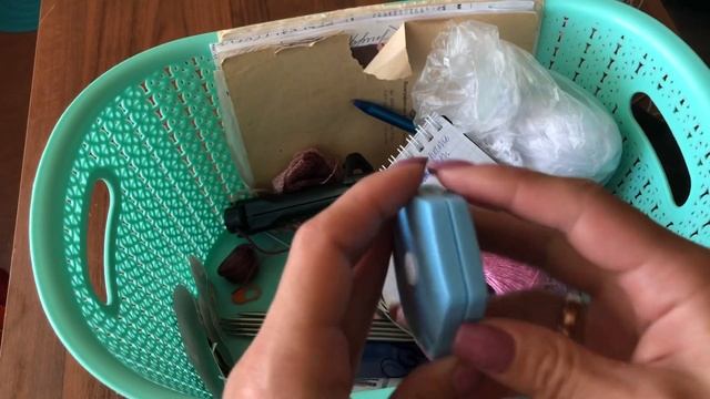 Как я храню рукодельные принадлежности // моя рукодельная корзинка // смотреть онлайн