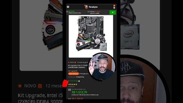 ? #PROMOCAO #TERABYTE ? Kit Upgrade Intel i5 10400F + Placa Mãe H510 + Memória 16GB DDR4?️ смотреть онлайн