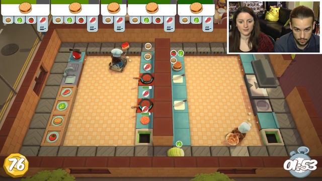 PANIQUE EN CUISINE | OVERCOOKED COOP FR #2 смотреть онлайн