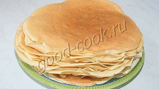 Блинный пирог с творогом и Нутеллой. Рецепт приготовления смотреть онлайн