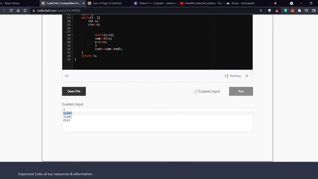 FLOW006 SOLUTION | Sum of digits | Codechef |Practice смотреть онлайн