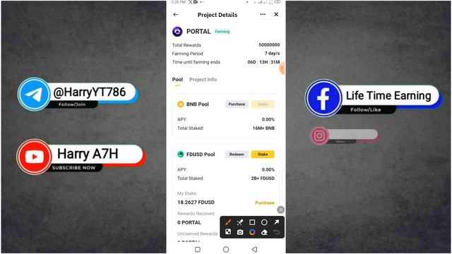 Farming And Earn PORTAL Coin Profit 50$ 💸🤑 Hold And Earn PORTAL Coin Binance Launchpool 🤑 смотреть онлайн