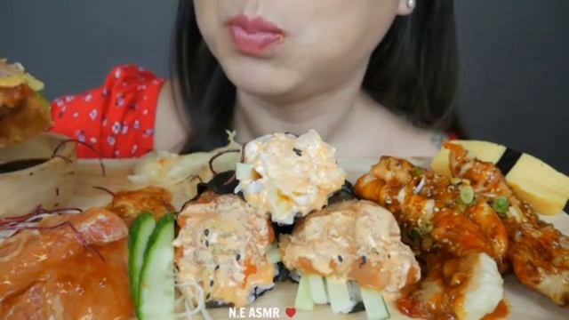 Request N.E ASMR *COMSUMING SUSHI ALL TIME* (bonus spring roll)??|Muksavory?✨ смотреть онлайн
