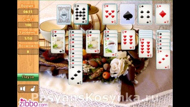 Игра Пасьянс Солитёр смотреть онлайн