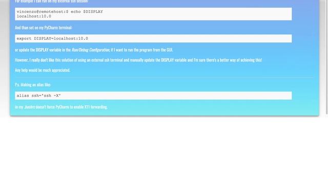 How to enable X11 forwarding in PyCharm SSH session? смотреть онлайн