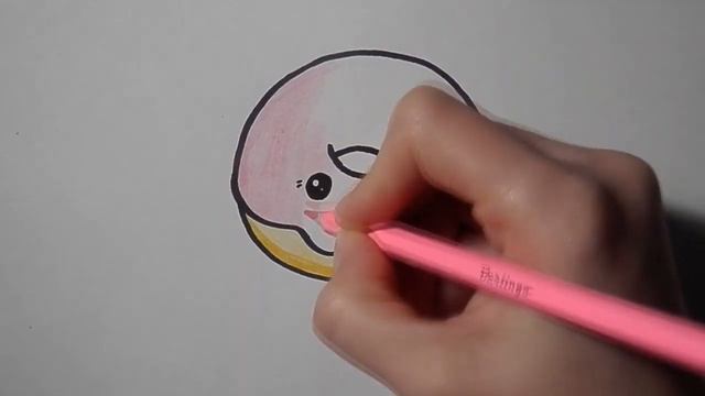 Как легко нарисовать МИЛЫЙ КАВАЙНЫЙ ПОНЧИК/358/ CUTE KAWAII DONUT #simpledrawings смотреть онлайн