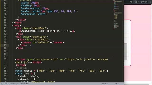 How to add Data and Datasets Onclick in Chart JS смотреть онлайн