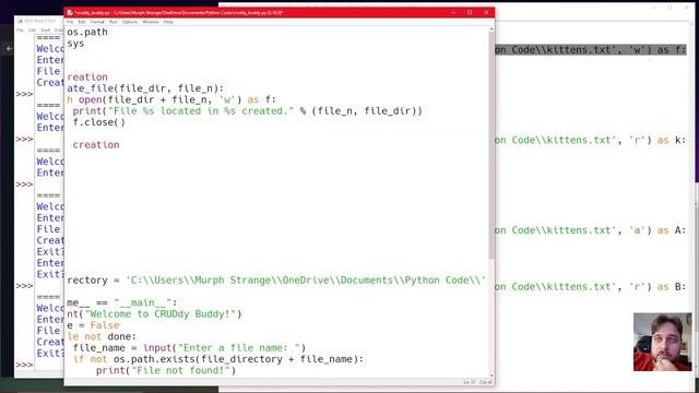 Murph Codes in Python - Let's Learn Python Basics Part II - What is this CRUD? смотреть онлайн