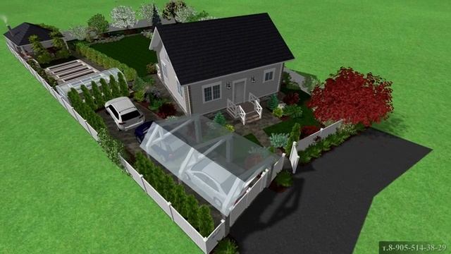 Экспресс проект ландшафтного дизайна участка неправильной формы 9 соток смотреть онлайн