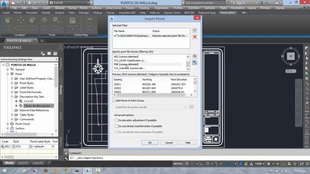 AutoCad Civil 15 - Importa puntos a AutoCad Civil смотреть онлайн