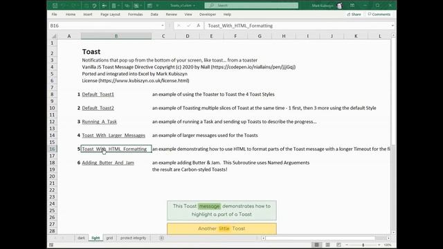Toasts notifications that pop up from the bottom of your screen for Excel смотреть онлайн