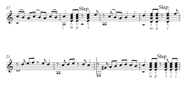 С. Бонавита. РУМБА ФЛАМЕНКО. Видео партитуры