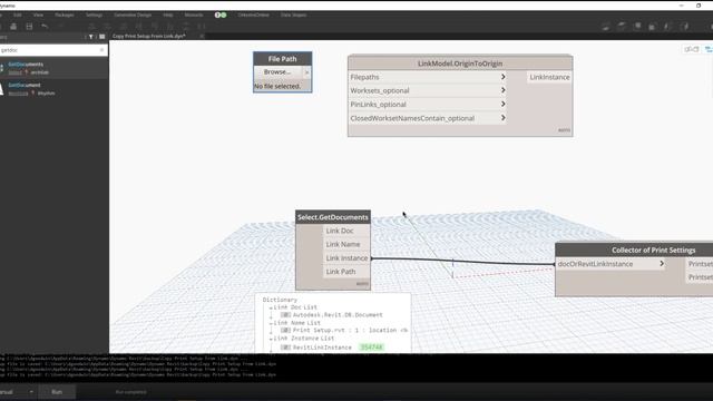 Dynamo | Copy Print Settings from Link | Automation смотреть онлайн