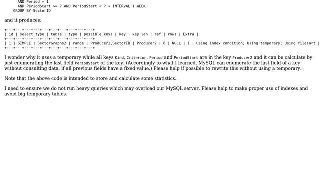 Databases: Why does it use temporary? (MySQL)? смотреть онлайн