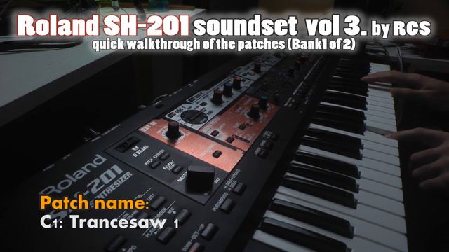 ROLAND SH-201 SOUNDSET VOL 3. - QUICK PATCH WALKTHROUGH OF BANK1 смотреть онлайн