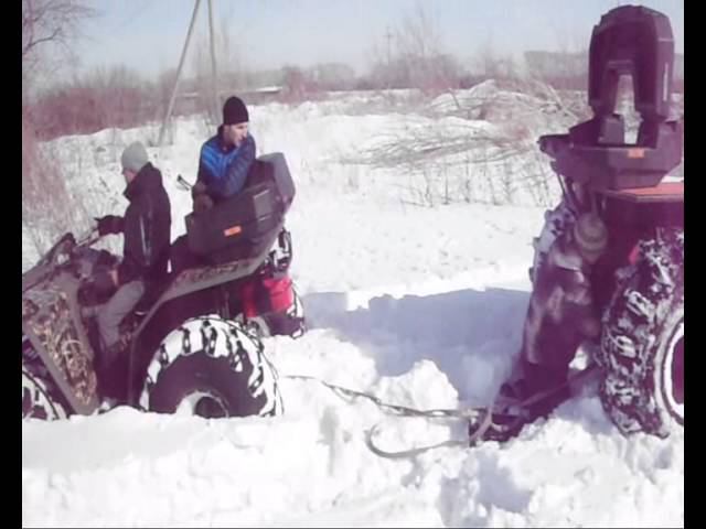 квадроцикл Сокол застрял в снегу 130316 смотреть онлайн