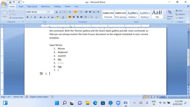 MS Word Home Tab 05:00 pm 28.04.2022 смотреть онлайн