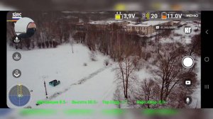 SJRC F11S 4K PRO впервые пробует управлять квадрокоптером. В конце видео полёт на остатках заряда.