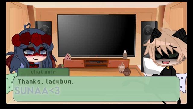 ladybug & chat noir react to chat blanc | small reaction skit смотреть онлайн
