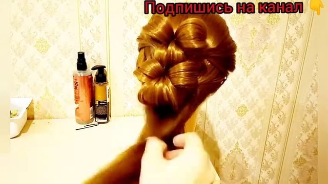 Урок 127. Красивая коса " Лилии" Простая, изысканная и элегантная причёска.Быстро, легко и красиво смотреть онлайн