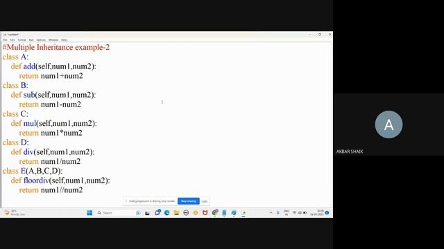 Advance Python Class 6: Multiple Inheritance смотреть онлайн
