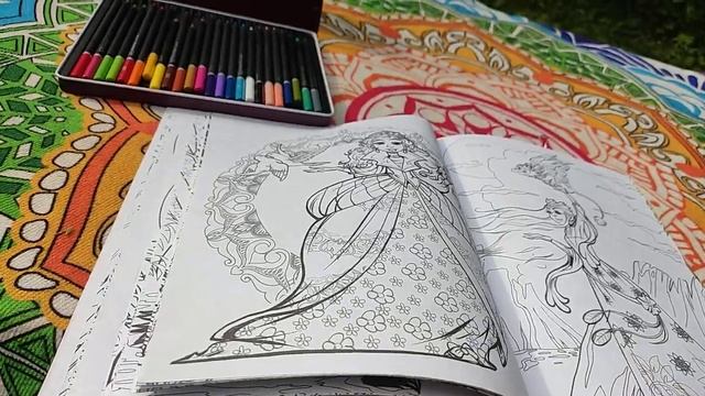 Хобби-ОБЗОР: большая книга фееричных раскрасок/листаем вместе смотреть онлайн