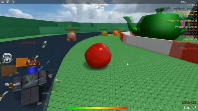 Скоростные гонки в Роблокс на Шарах - Super Blocky Ball /Мини Игры Роблокс смотреть онлайн