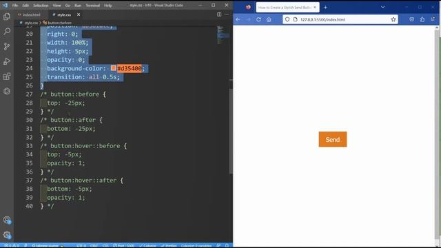 How to Create a Stylish Send Button with CSS Animation смотреть онлайн